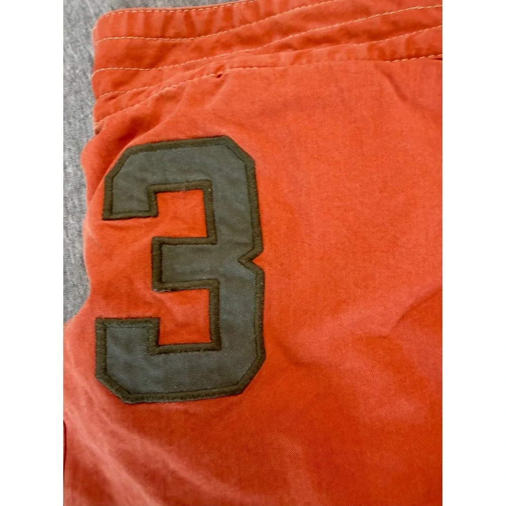 Polo Ralph Lauren Big Pony Swim Trunks Orange Green Logo Mens Large Board Shorts
